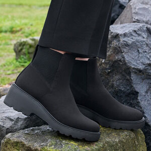 Vivaia Everly Chunky Platform Arch Support Flex Water RPT Travel Boots Black 9.5